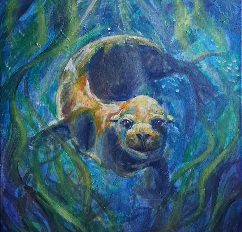 w głąb foka obraz Anette Arte