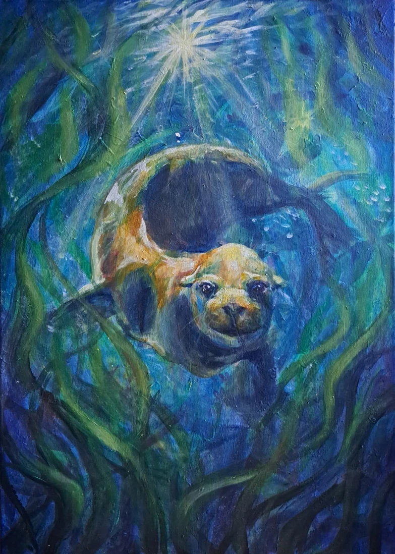 w głąb foka obraz Anette Arte