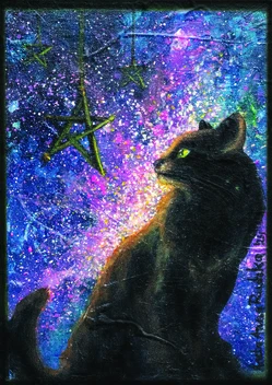 widzę Cię Kot obraz AnetteArte